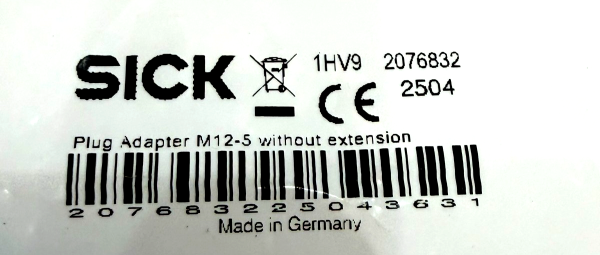 NEW SICK 2076832 DETEC SYSTEM PLUG ADAPTER WITHOUT EXTENTION - SB ...
