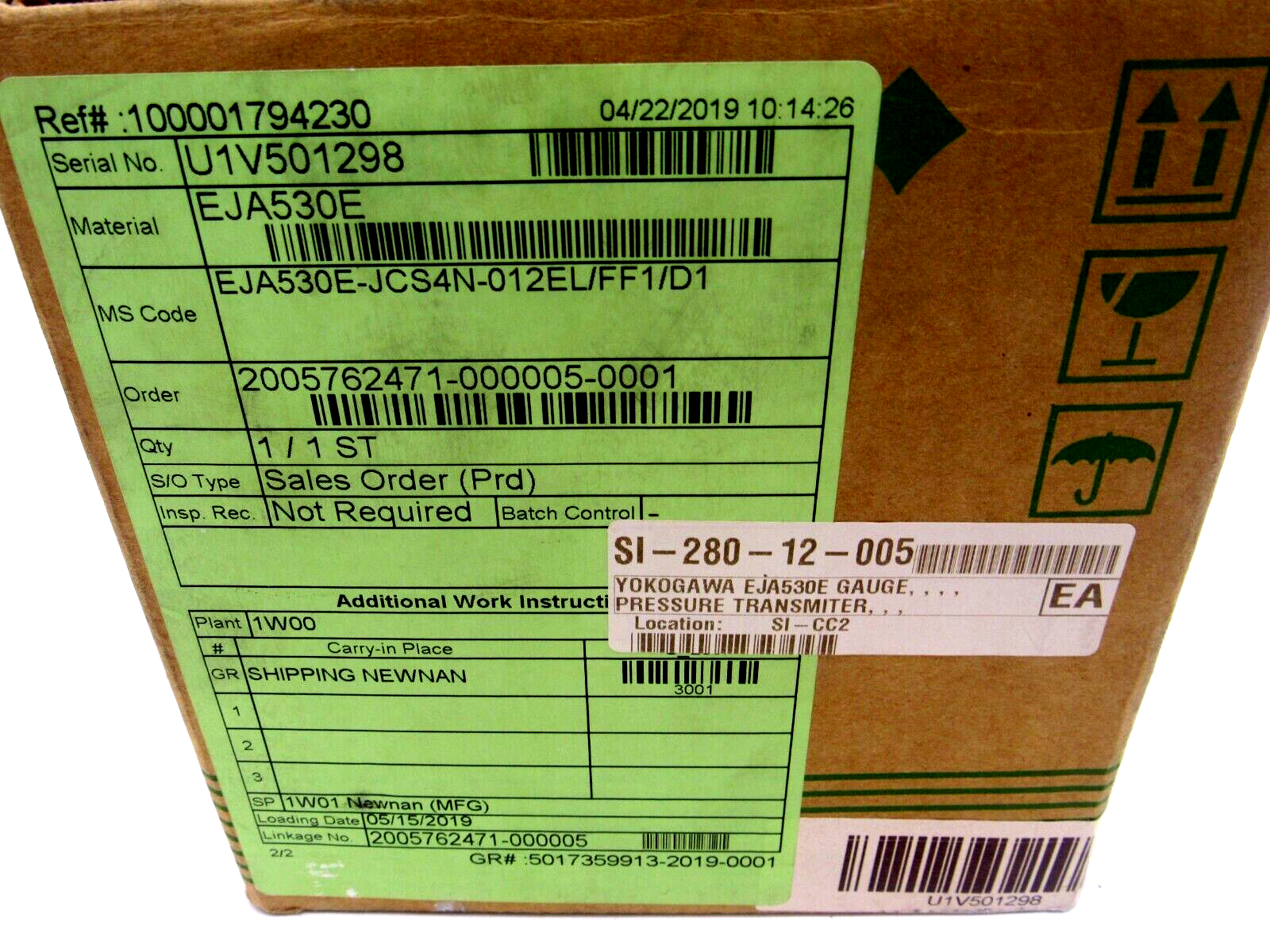 NEW YOK0GAWA EJA530E-JCS4N-012EL/FF1 PRESSURE TRANSMITTER EJA530EJCS4N012ELFF1 - Image 4