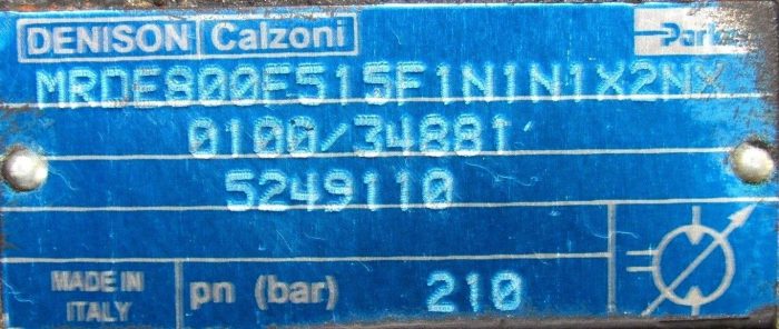 USED CALZONI MRDE800F515F1N1N1X2NX RADIAL PISTON MOTOR 0100/34881 5249110 - Image 5
