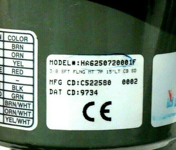 USED DANAHER CONTROLS HA6250720001F ENCODER 3/8 SHAFT - Image 3