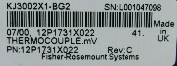USED FISHER ROSEMOUNT DELTA V 12P1731X022 THERMOCOUPLE MODULE KJ3002X1-BG2 - Image 5