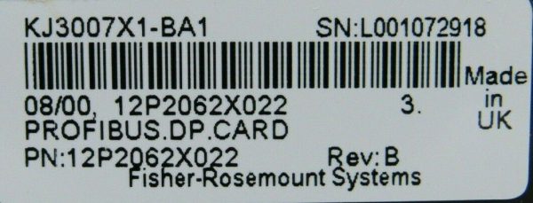 USED FISHER ROSEMOUNT DELTA V 12P2062X022 PROFIBUS DP CARD KJ3007X1-BA1 REV B - Image 5