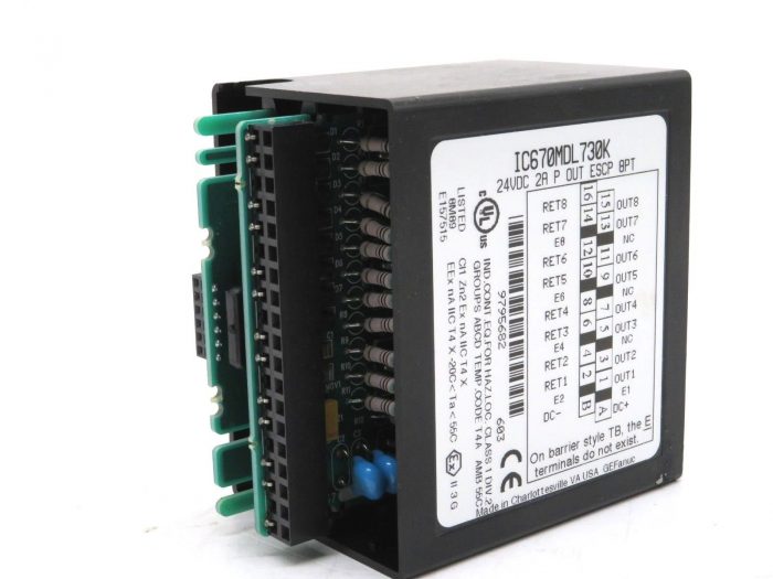 USED GE FANUC IC670MDL730K POSITIVE OUTPUT 24VDC 2A 8PT - Image 5