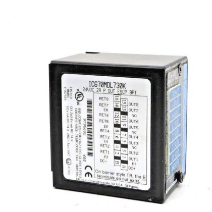 USED GE FANUC IC670MDL730K POSITIVE OUTPUT 24VDC 2A 8PT