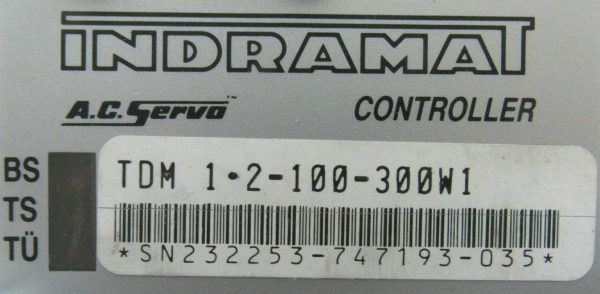 USED INDRAMAT TDM1-2-100-300W1 AC SERVO CONTROLLER TDM12100300W1 - Image 4