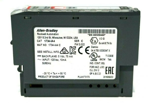 NEW ALLEN BRADLEY 1734-IA4 INPUT MODULE SER.C 1734IA4 - Image 4