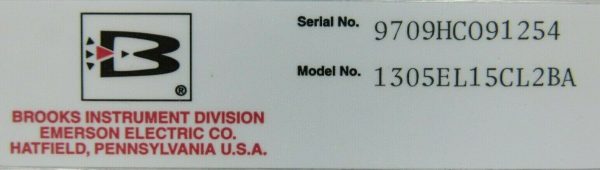 NEW BROOKS INSTRUMENT 1305EL15CL2BA FLOW METER - Image 4