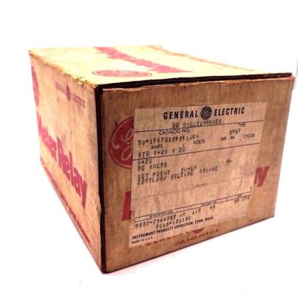 NEW GENERAL ELECTRIC TYPE 1967 METER RELAY D-1255K16