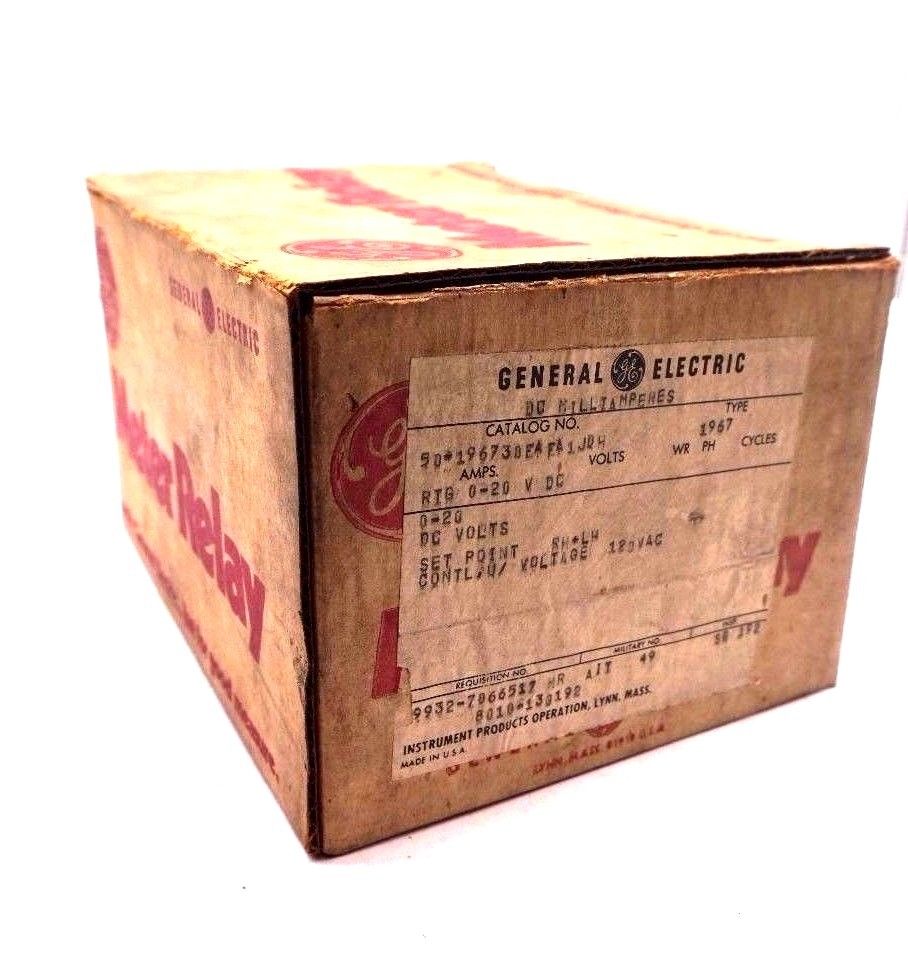 NEW GENERAL ELECTRIC TYPE 1967 METER RELAY D-1255K16