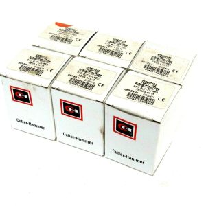 NEW LOT OF 6 CUTLER HAMMER 10250T102 PUSH BUTTON RED SER.A1