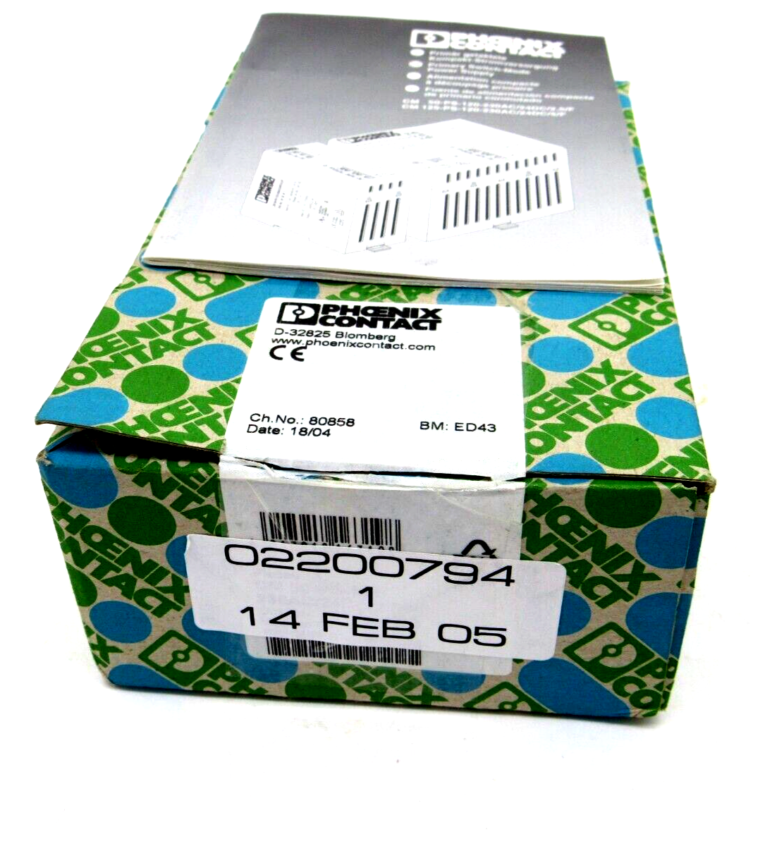 NEW PHOENIX CONTACT CM50-PS-120-230AC/24DC/2.5/F POWER SUPPLY WITH CABLE - Image 3