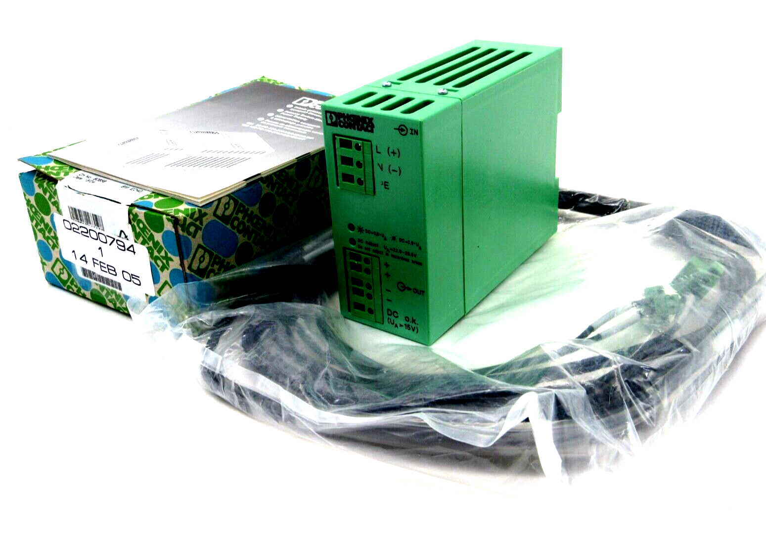 NEW PHOENIX CONTACT CM50-PS-120-230AC/24DC/2.5/F POWER SUPPLY WITH CABLE