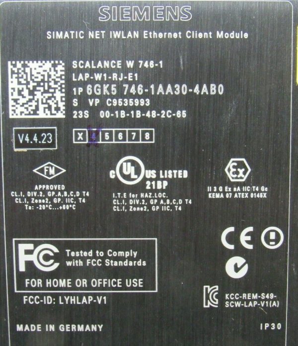 NEW SIEMENS 6GK5746-1AA30-4AB0 CLIENT MODULE IWLAN ETHERNET 6GK57461AA304AB0 - Image 5