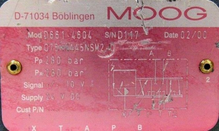 REMANUFACTURED MOOG D661-4604 SERVO VALVE D6614604 - Image 5