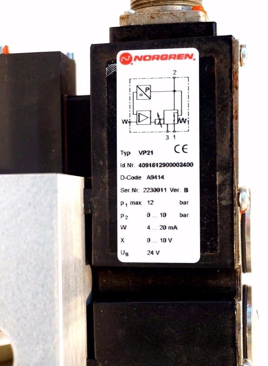 REPAIRED NORGREN 4091612900002400 SOLENOID VALVE TYPE VP21 - Image 4