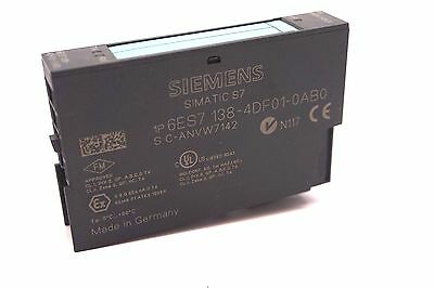 USED SIEMENS 6ES7-138-4DF01-0AB0 INTERFACE MODULE 6ES71384DF010AB0