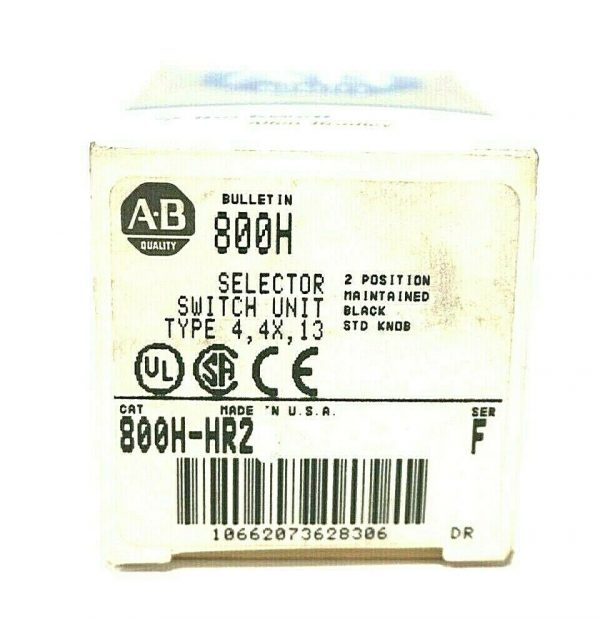 NEW ALLEN BRADLEY 800H-HR2 SELECTOR SWITCH SER.F 800HHR2 - Image 3