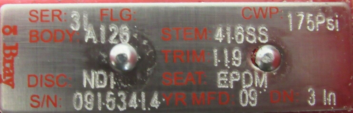 NEW BRAY CONTROLS 700301-113A0536 VALVE ACTUATOR 93-0923-11310-532 3" - Image 6