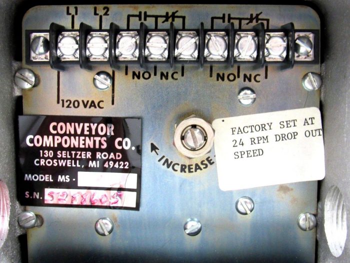 NEW CONVEYOR COMPONENTS MS MOTION SWITCH MODEL-MS - Image 7