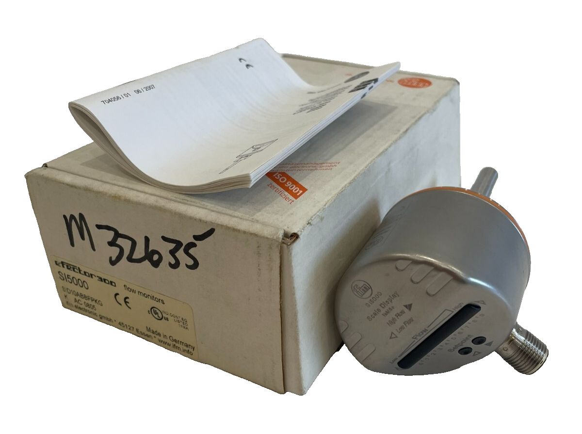 NEW EFECTOR SI5000 FLOW SENSOR MONITOR SID10ABBFPKG
