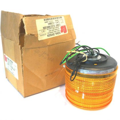NEW FEDERAL SIGNAL 141-120A  AMBER FLASHING LIGHT 141120A