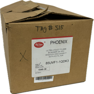 NEW FIREYE PHOENIX 85UVF1-1QDK3 ULTRA-VIOLET FLAME SCANNER 24VDC 85UVF11QDK3