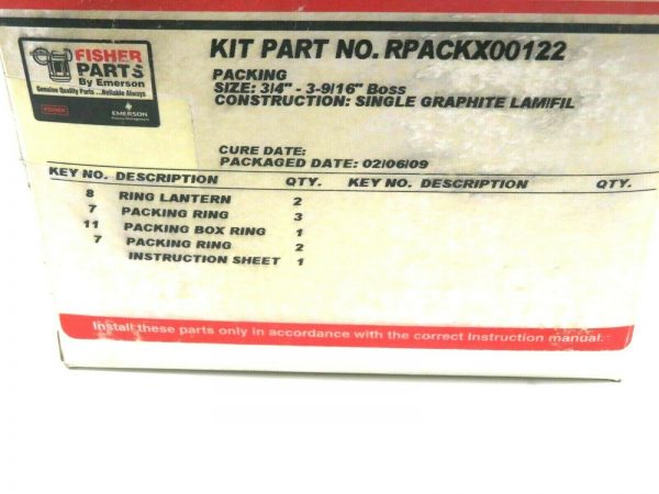 NEW FISHER EMERSON RPACKX00122 REBUILD PACKING KIT - Image 4