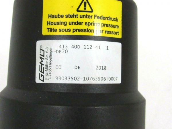 NEW GEMU 415-40D-112-41-1 PNEUMATIC BUTTERFLY VALVE 41540D112411 - Image 3