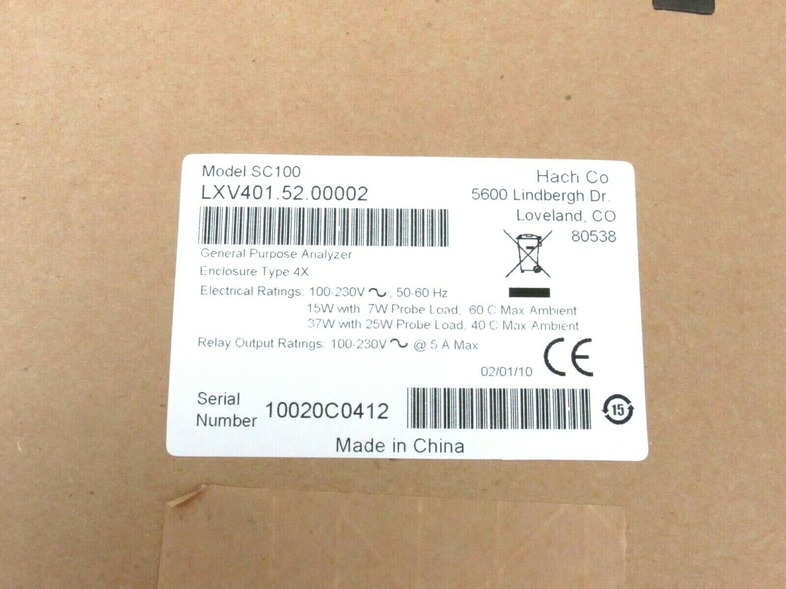 HACH SC4200c 4-20 mA Analog Input Module Instruction Manual