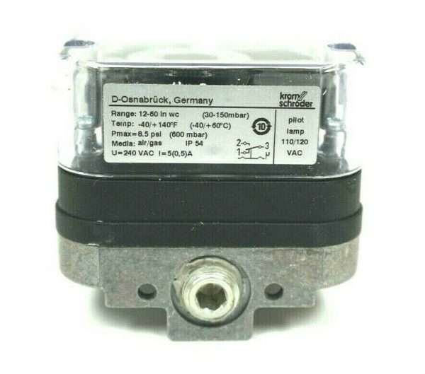 NEW KROM SCHRODER DG150T 84447832 GAS PRESSURE SWITCH - Image 5