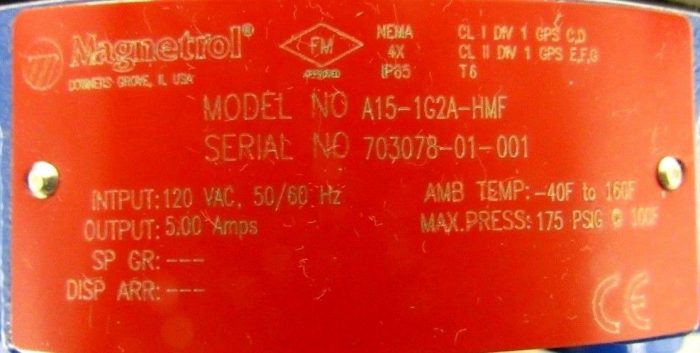 NEW MAGNETROL A15-1G2A-HMF LEVEL DISPLACER SWITCH A151G2AHMF - Image 5