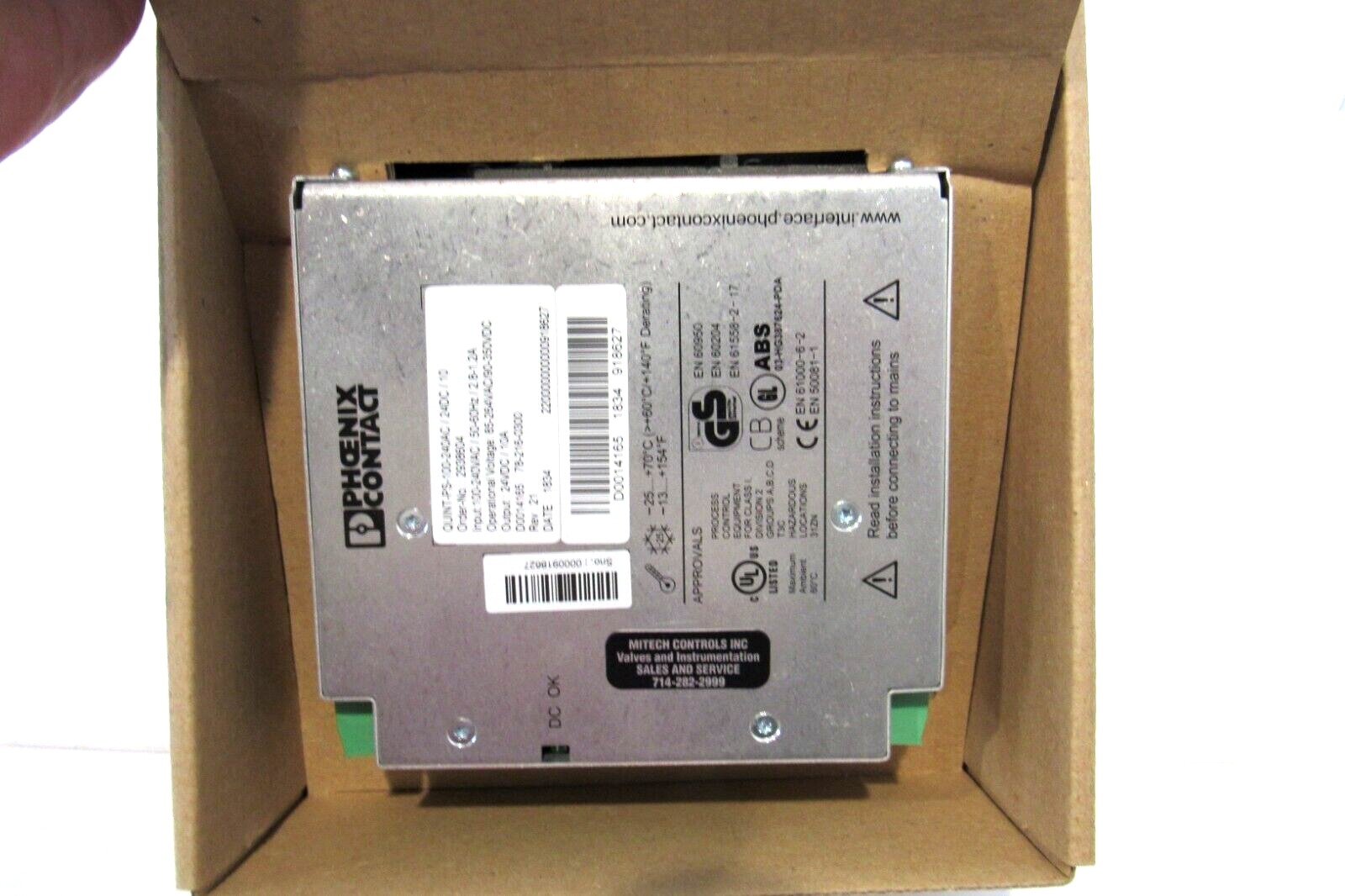 NEW PHOENIX CONTACT QUINT-PS-100-240AC/24DC/10 POWER SUPPLY 2938604 - Image 3