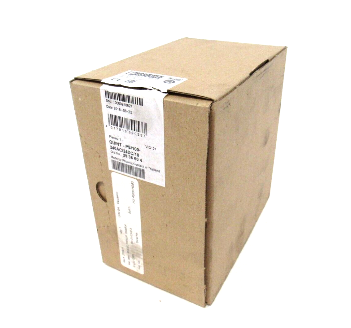 NEW PHOENIX CONTACT QUINT-PS-100-240AC/24DC/10 POWER SUPPLY 2938604