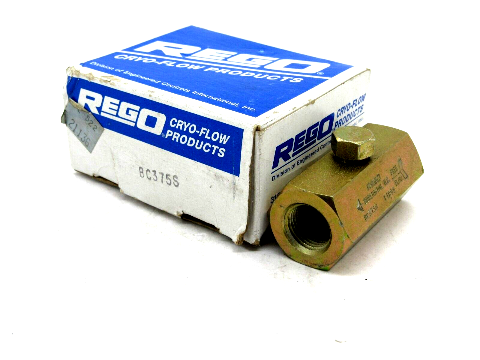 Rego Line Station Valve – With Cap And Chain – 7160V USA – NOS – Oxygen Compatible