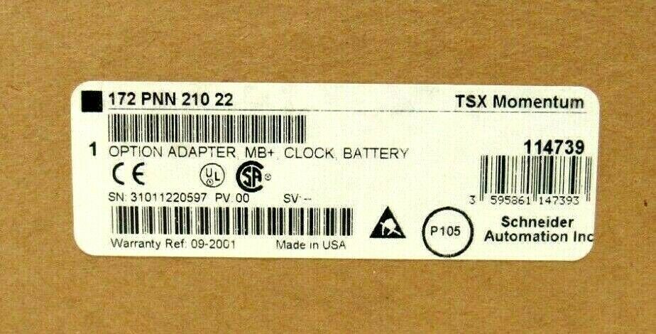 NEW SCHNEIDER AUTOMATION 172-PNN-210-22 OPTION ADAPTER MODULE 172PNN21022 - Image 5