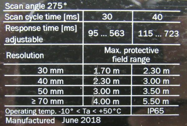 NEW SICK MICS3-ACAZ55PZ1 SAFETY LASER SCANNER 1083009 MICS3ACAZ55PZ1 - Image 6