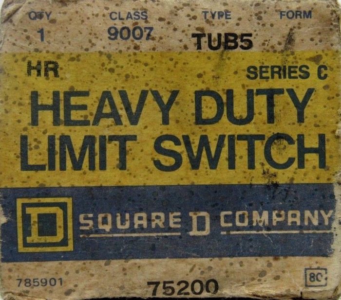 NEW SQUARE D 9007-TUB5 LIMIT SWITCH 9007TUB5 SERIES C - Image 5