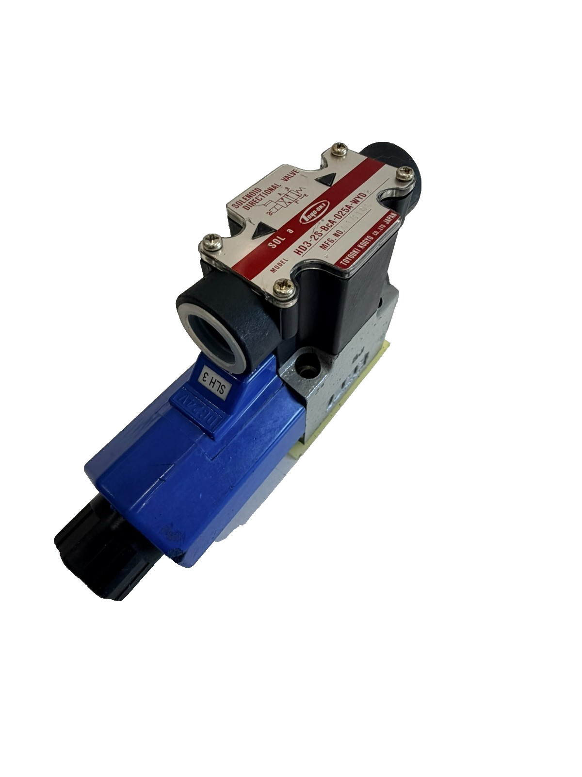 NEW TOYOOKI KOGYO CO. HD3-2S-BCA-025A-WYD2 DIRECTIONAL SOLENOID VALVE - Image 5