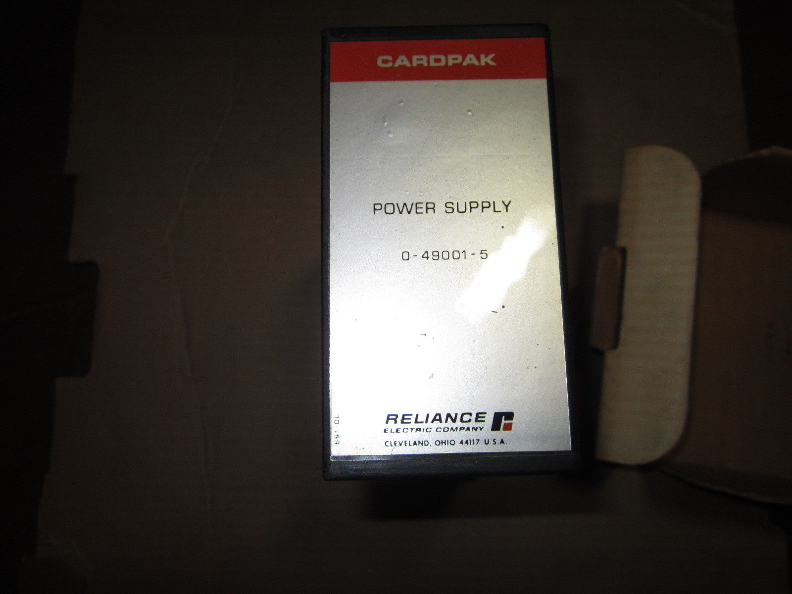 USED RELIANCE ELECTRIC 0-49001-5 POWER SUPPLY CARDPACK 0490015