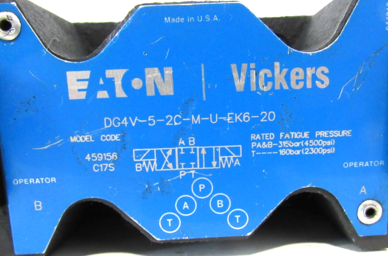 REPAIRED VICKERS DG4V-5-2C-M-U-EK6-20 DIRECTIONAL VALVE 459156 DG4V52CMUEK620 - Image 4