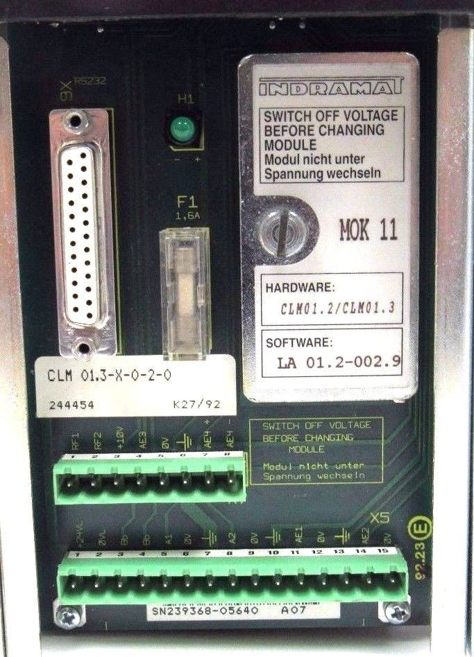 USED INDRAMAT CLM01.3-X-0-2-0 CONTROLLER CLM013X020 - Image 4