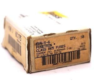 10 NEW BUSSMANN FRN-R-6 FUSES FRNR6