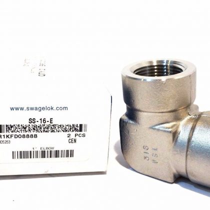 2 NEW SWAGELOK SS-16-E PIPE FITTING ELBOW SS16E