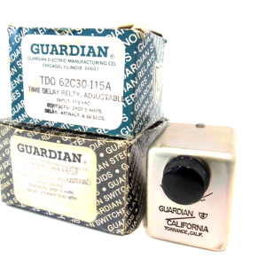 LOT OF 2 NEW GUARDIAN 0121-0857-6100 TIME DELAY RELAY TDO 62C301-15A 01210857610