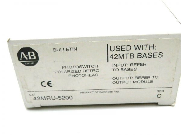 NEW ALLEN BRADLEY 42MRU-5200 PHOTOSWITCH SER.C 42MRU5200 - Image 5