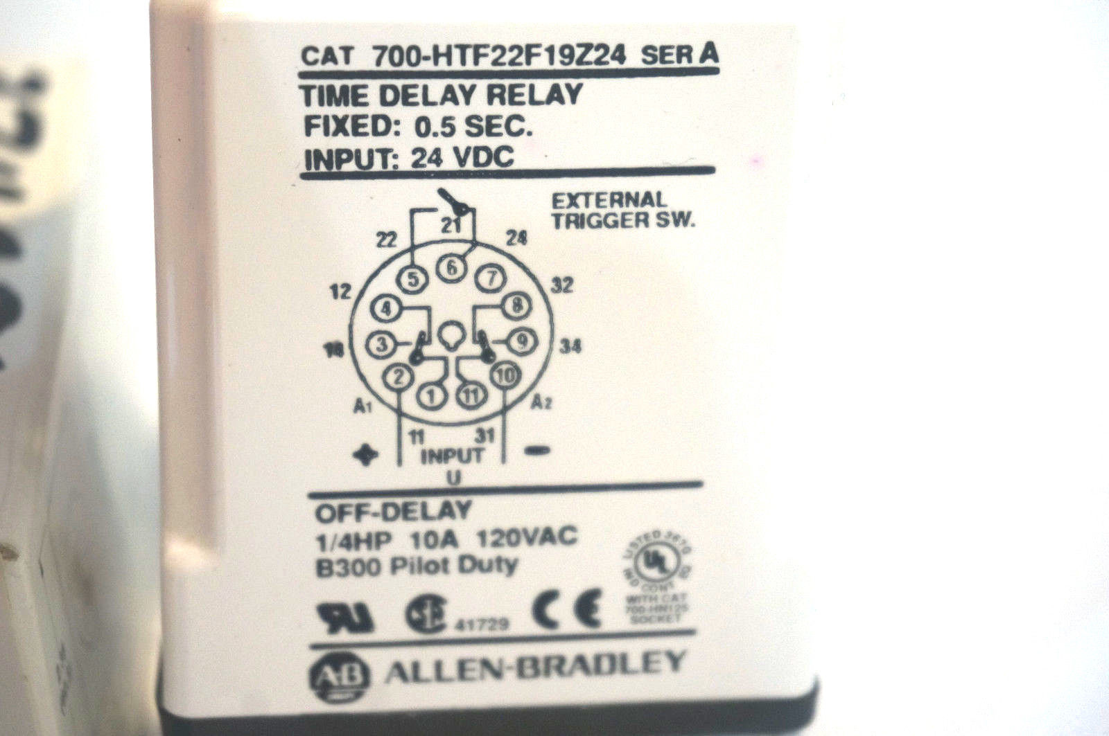 NEW ALLEN BRADLEY 700-HTF22F19Z24 TIME RELAY SER.A 700HTF22F19Z24 - Image 3