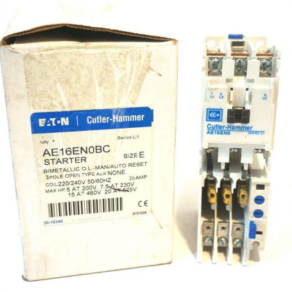 NEW CUTLER HAMMER AE16EN0BC STARTER SIZE E SER.C1