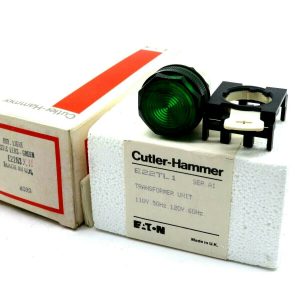NEW CUTLER HAMMER E22H3X11 GREEN PLASTIC LENS TRANSFORMER E22TL1