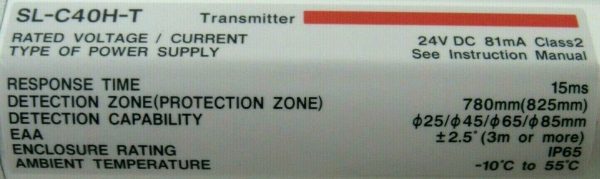 NEW KEYENCE SL-C40H LIGHT CURTAIN SET SL-C40H-R RECEIVER SL-C40H-T TRANSMITTER - Image 5