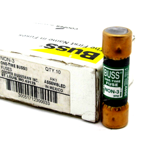 NEW LOT OF 10 BUSSMANN NON-3 FUSES NON3